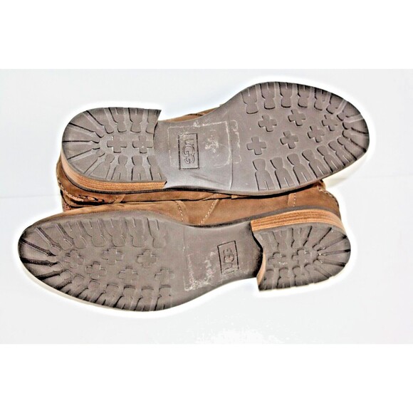UGG Aureo II Ankle Boots Women's sz 8 Camel Brown Suede Waterproof Ankle Bootie - Picture 6 of 8